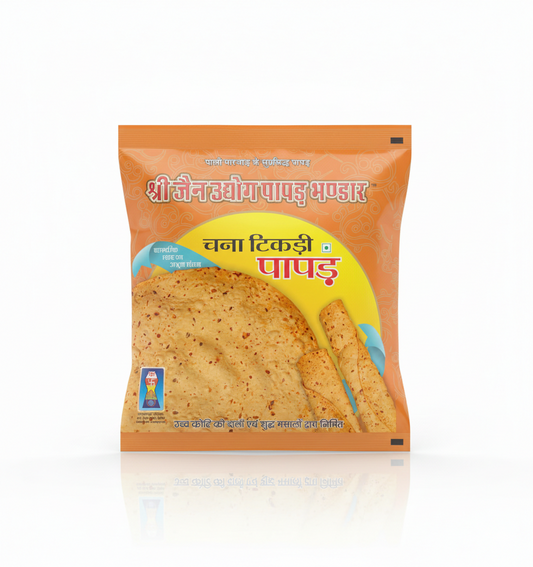 Shree Jain Udhyog Chana Tikadi Papad ,400g