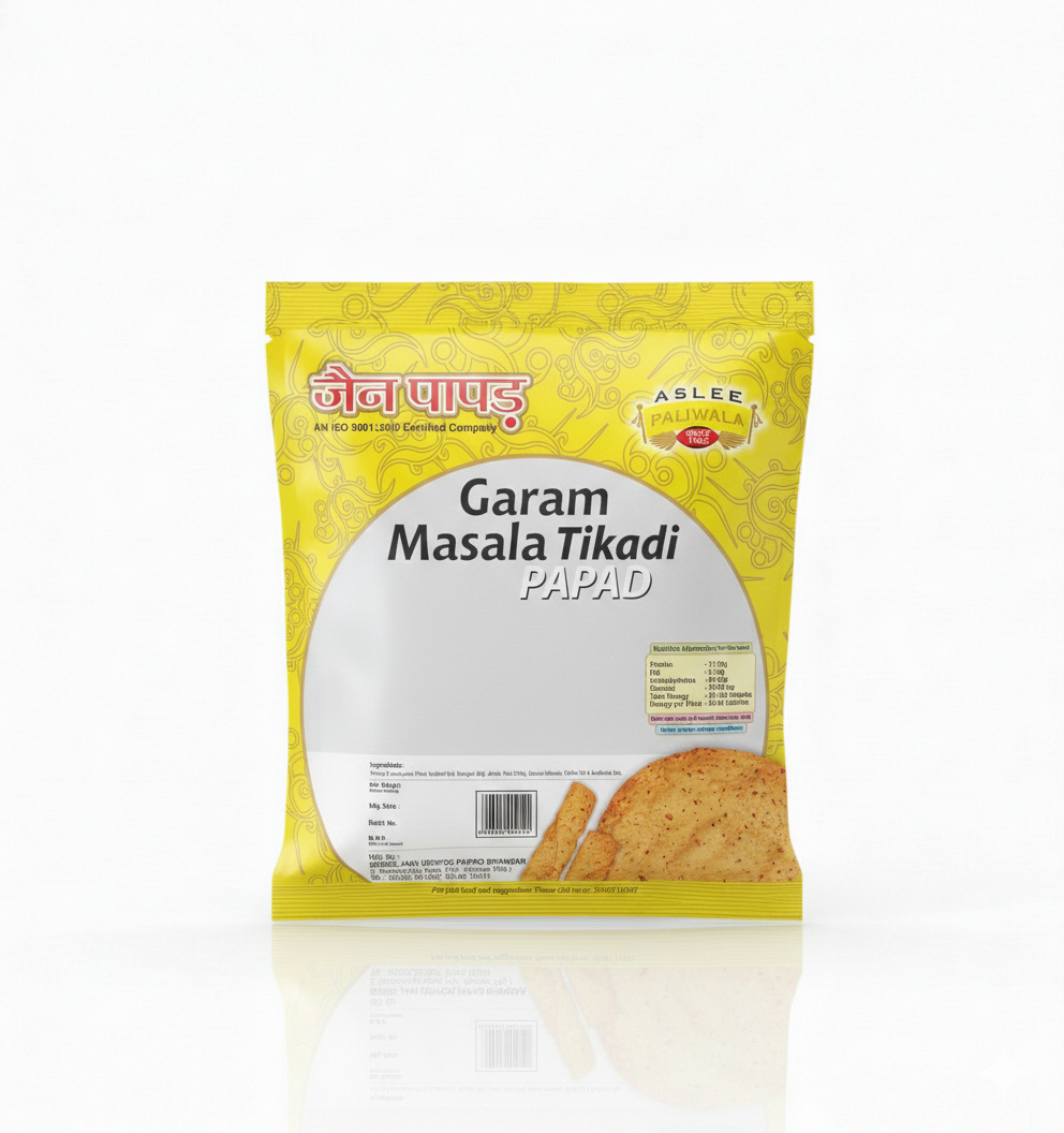 Shree Jain Udhyog Garam Masala Tikadi Papad ,400g