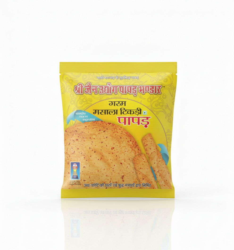Shree Jain Udhyog Garam Masala Tikadi Papad ,400g