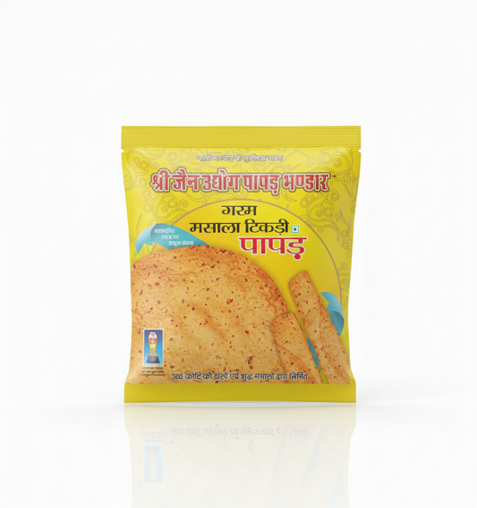 Shree Jain Udhyog Garam Masala Tikadi Papad ,400g